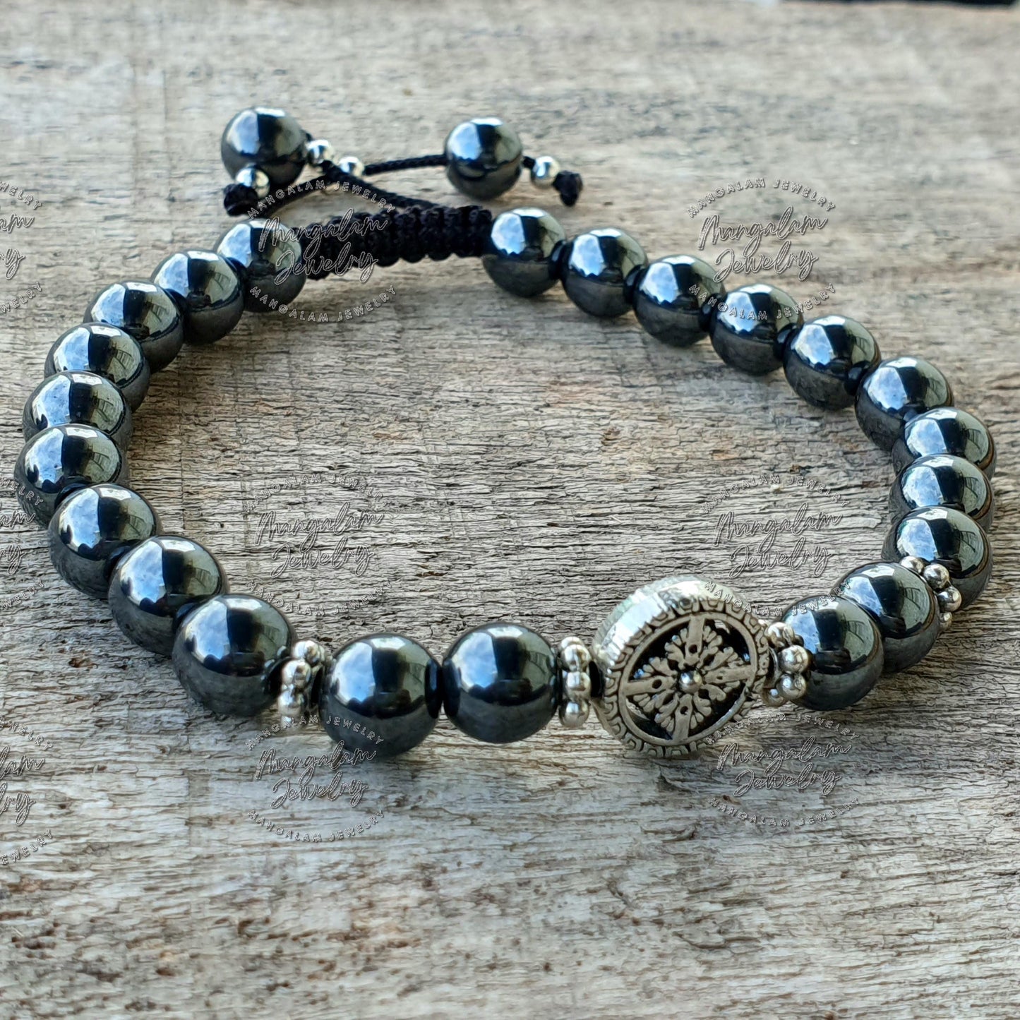Hematite Bracelet, Mala Bracelet, Yoga Bracelet, Hematite Mala bracelet, Gift For Yoga Lovers,