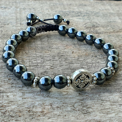 Hematite Bracelet, Mala Bracelet, Yoga Bracelet, Hematite Mala bracelet, Gift For Yoga Lovers,