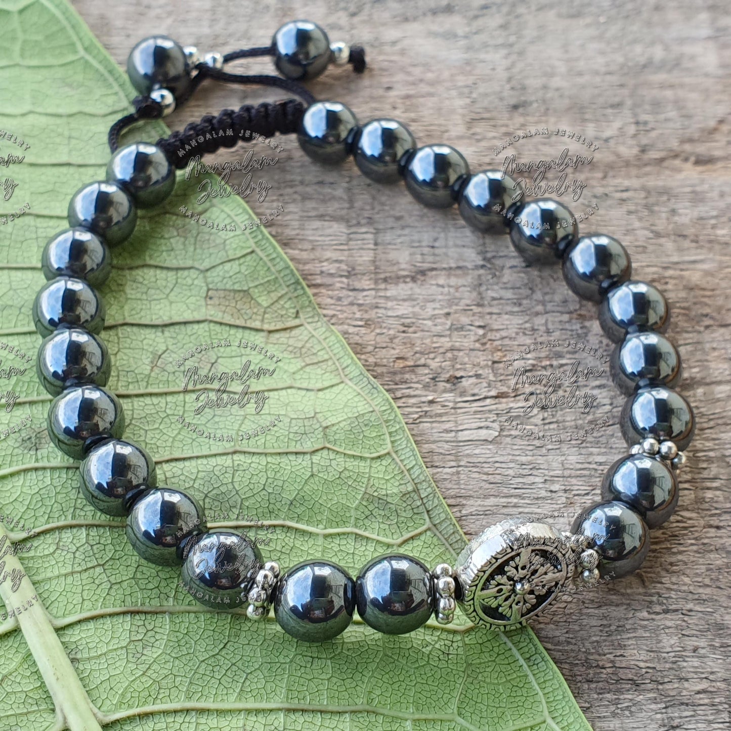 Hematite Bracelet, Mala Bracelet, Yoga Bracelet, Hematite Mala bracelet, Gift For Yoga Lovers,