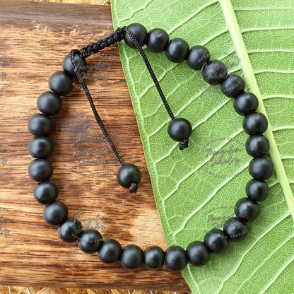Shaligram Beaded Bracelet , Shaligram Stone Bracelet - Lab Certified, Gandaki River Nepal , Shaligram Stone, Shaligram Shila Beads