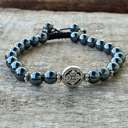 Hematite Bracelet, Mala Bracelet, Yoga Bracelet, Hematite Mala bracelet, Gift For Yoga Lovers,