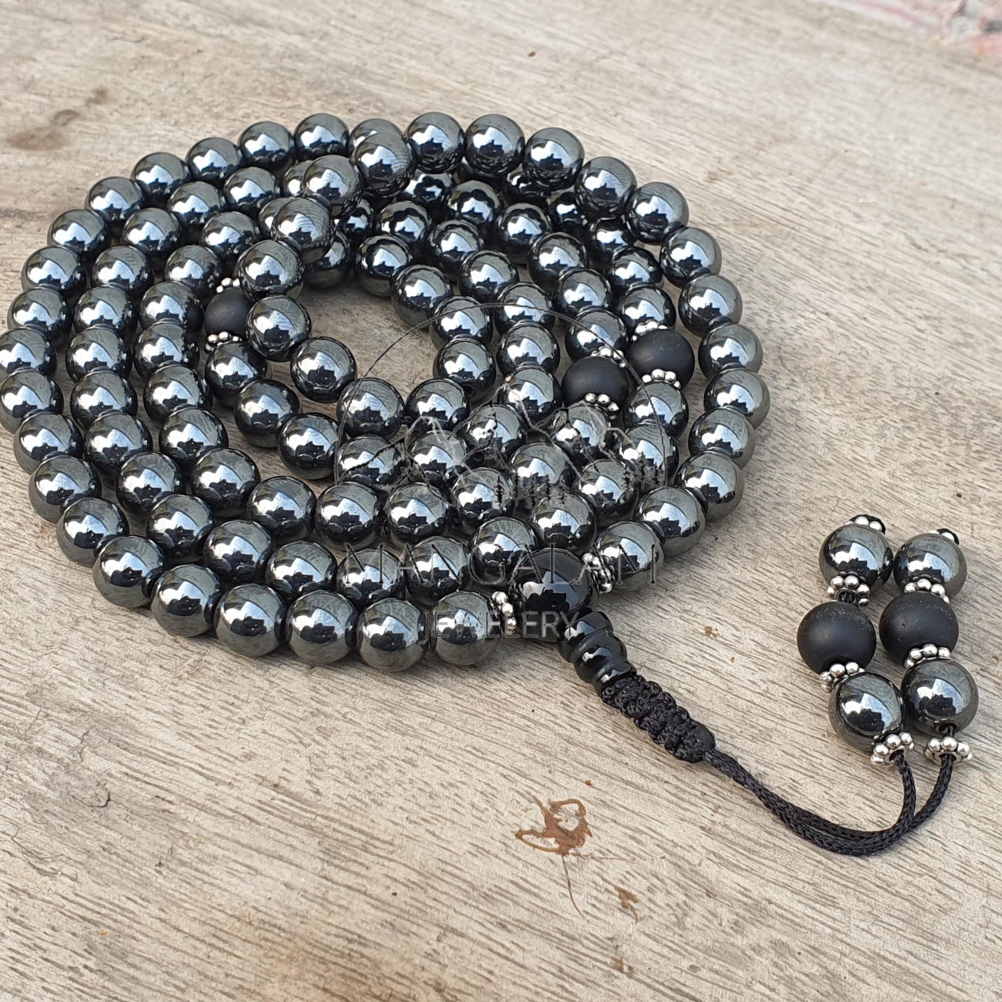 Negativity Defense mala, Hematite Necklace Hematite Tibetan Necklace Gift For Yoga Lovers