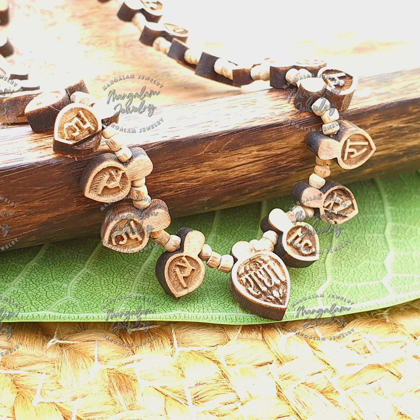 Tulsi Kanthi Mala -Hare Ram Hare Krishna Maha Mantra Engraved,  Prayer Beads, Holy Basil Mala, Hare Krishna Gifts