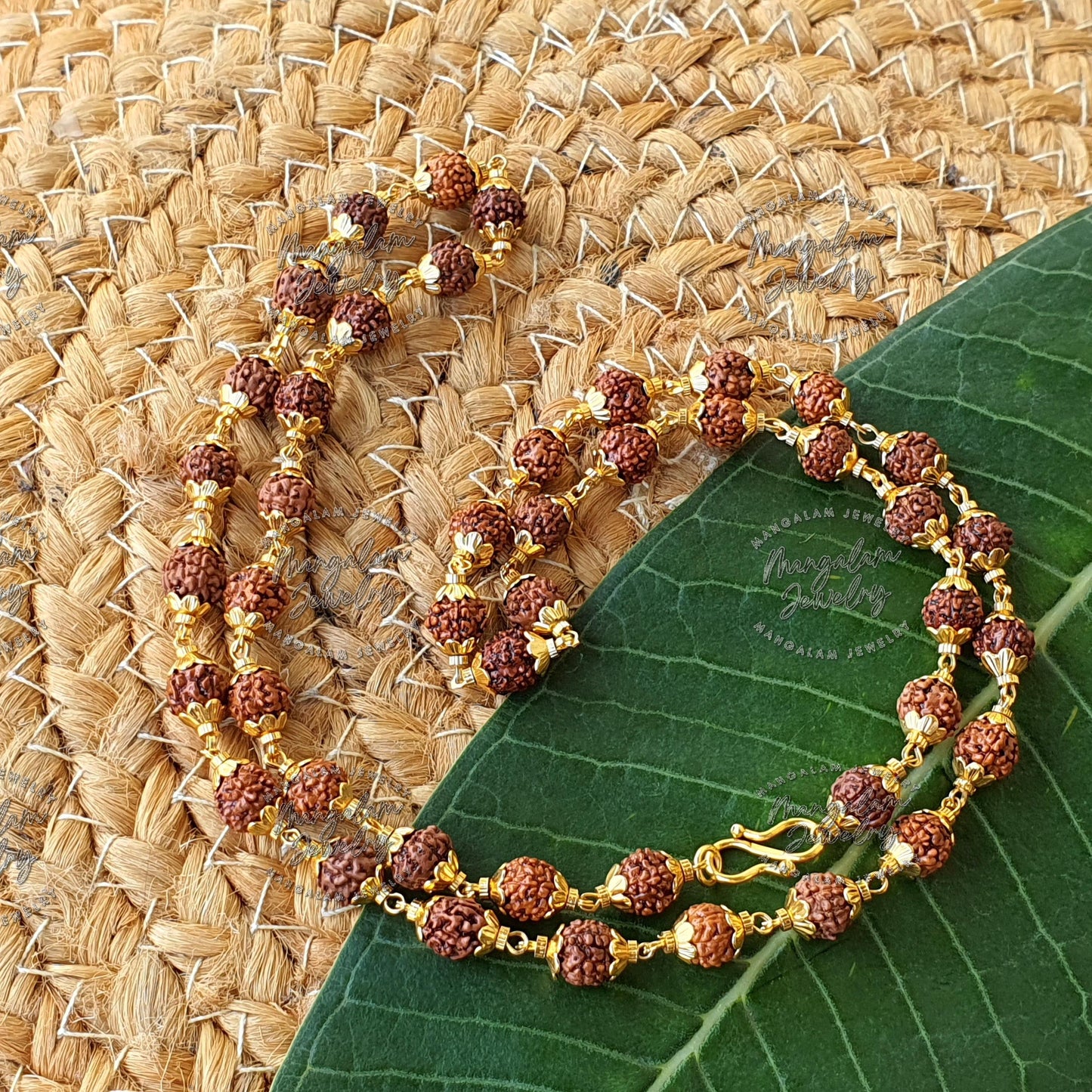 Rudraksha Necklace, 5 Mukhi Rudraksha Mala , Orignal Rudraksha Mala, Rudraksha Japa Mala