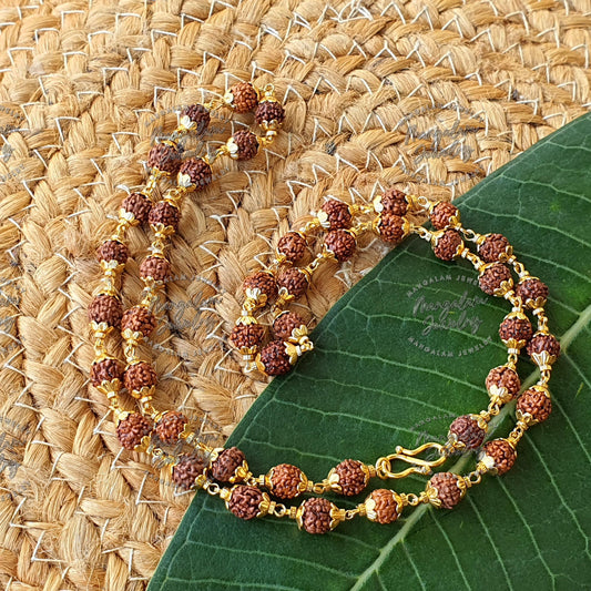 Rudraksha Necklace, 5 Mukhi Rudraksha Mala , Orignal Rudraksha Mala, Rudraksha Japa Mala