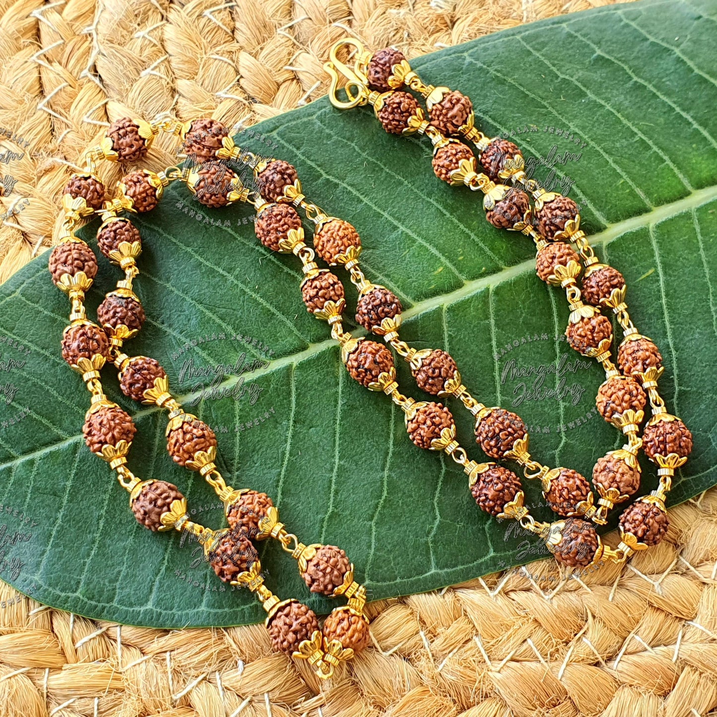 Rudraksha Necklace, 5 Mukhi Rudraksha Mala , Orignal Rudraksha Mala, Rudraksha Japa Mala