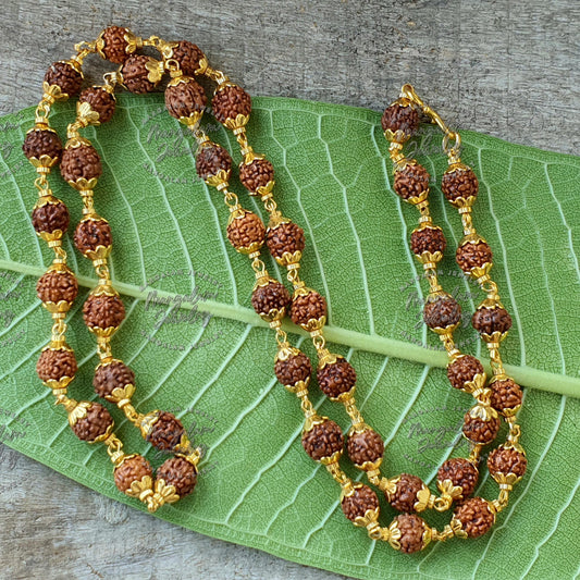 Rudraksha Necklace, 5 Mukhi Rudraksha Mala , Orignal Rudraksha Mala, Rudraksha Japa Mala