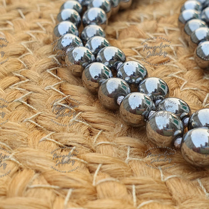 Silver Pyrite Mala, Silver Pyrite Necklace - Hand Knotted, Statement Necklace, Yoga Gifts,108 Beads mala, Handmade Jewelry