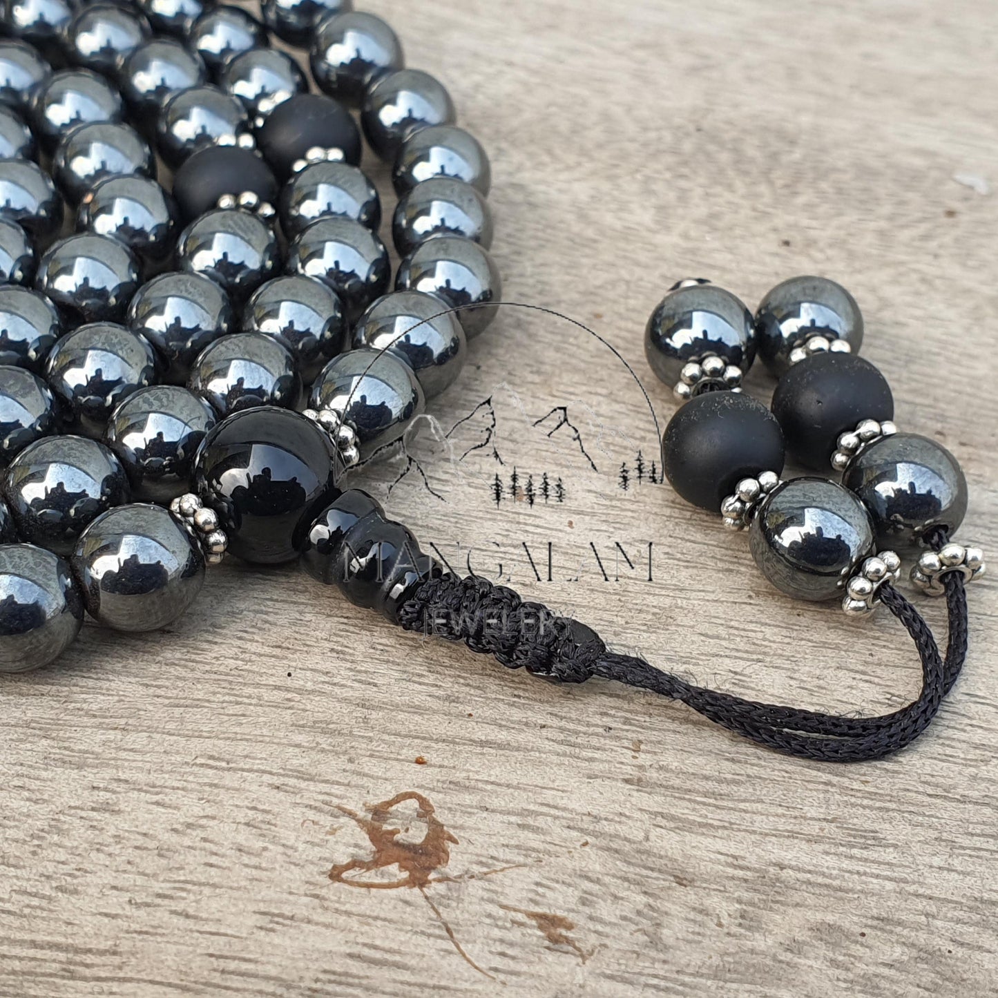 Negativity Defense mala, Hematite Necklace Hematite Tibetan Necklace Gift For Yoga Lovers