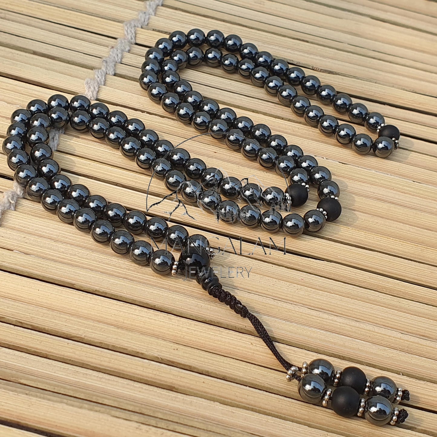 Negativity Defense mala, Hematite Necklace Hematite Tibetan Necklace Gift For Yoga Lovers