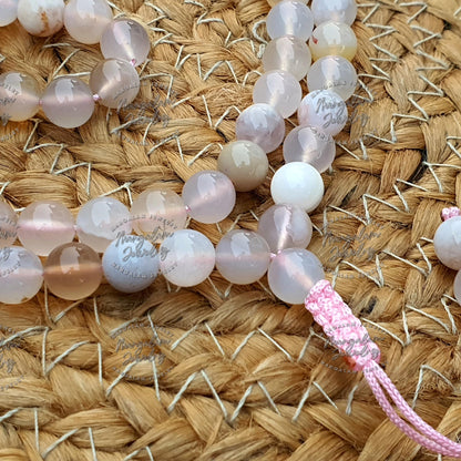 Flower Carnelian Mala Necklace, Gift For Yoga Lovers, Statement Necklace, 108 Mala Beads, Handmade Jewelry