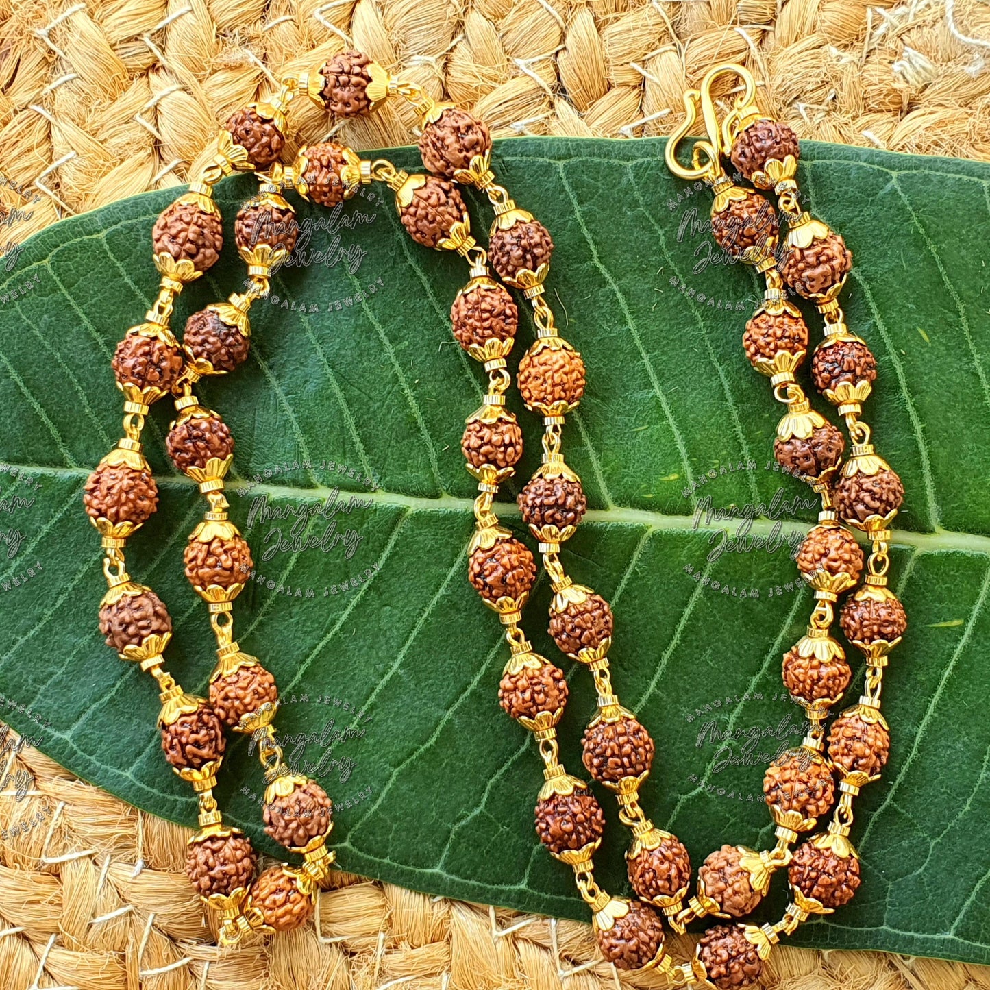 Rudraksha Necklace, 5 Mukhi Rudraksha Mala , Orignal Rudraksha Mala, Rudraksha Japa Mala
