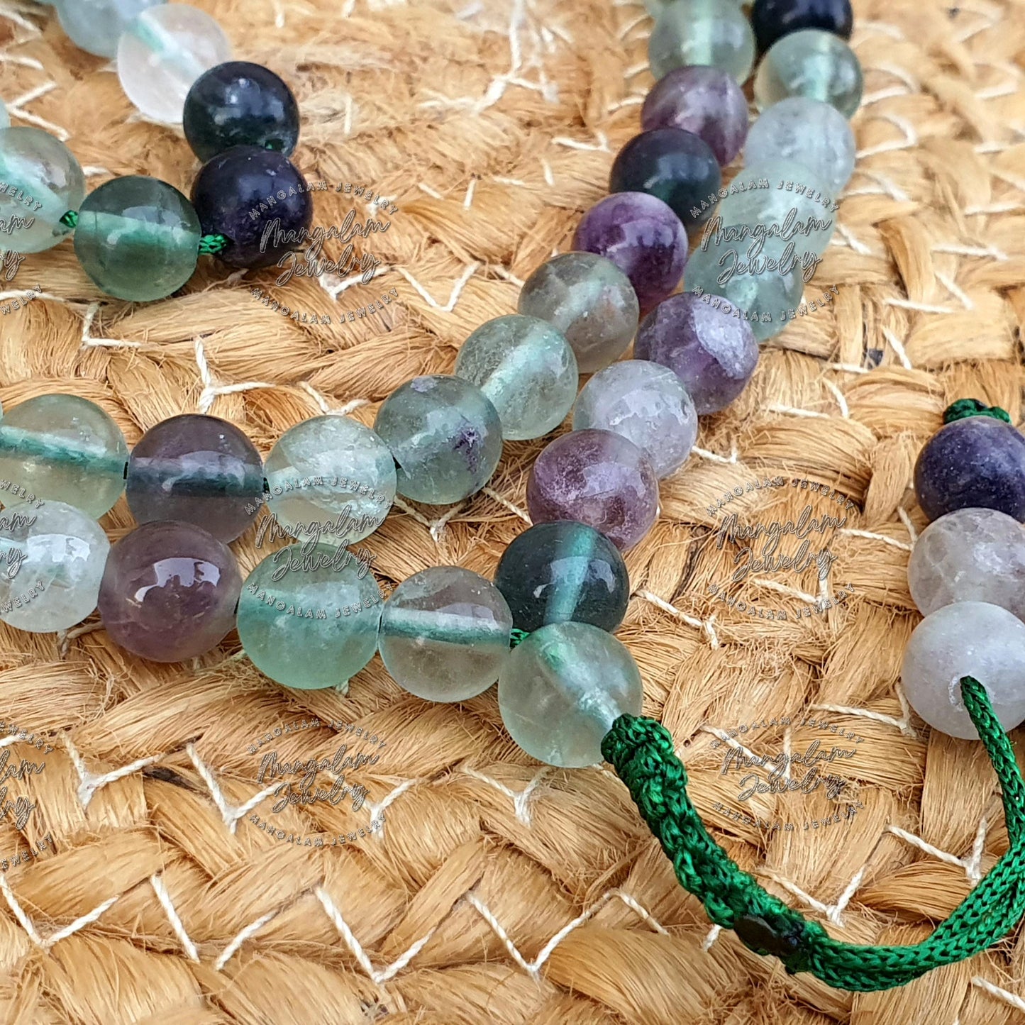 Healing Mala, Fluorite Mala, Prayer Beads, Fluorite Necklace, Statement Necklace, 108 Mala Beads, Beaded Jewelry, Yoga Gifts