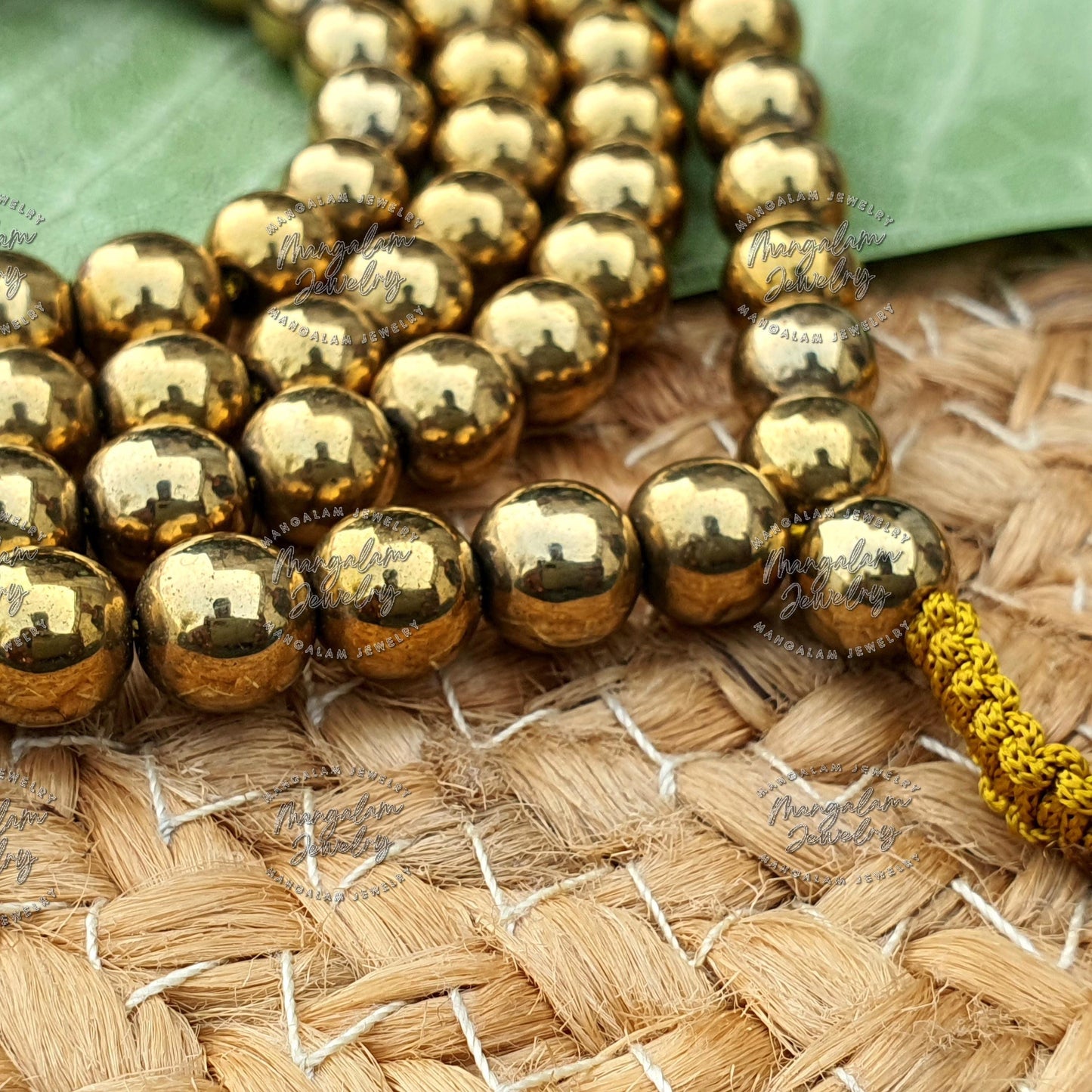 Golden Pyrite Tibetan Mala, Pyrite Mala, Healing Energy Stone Bracelet, Men & Women Meditation Mala