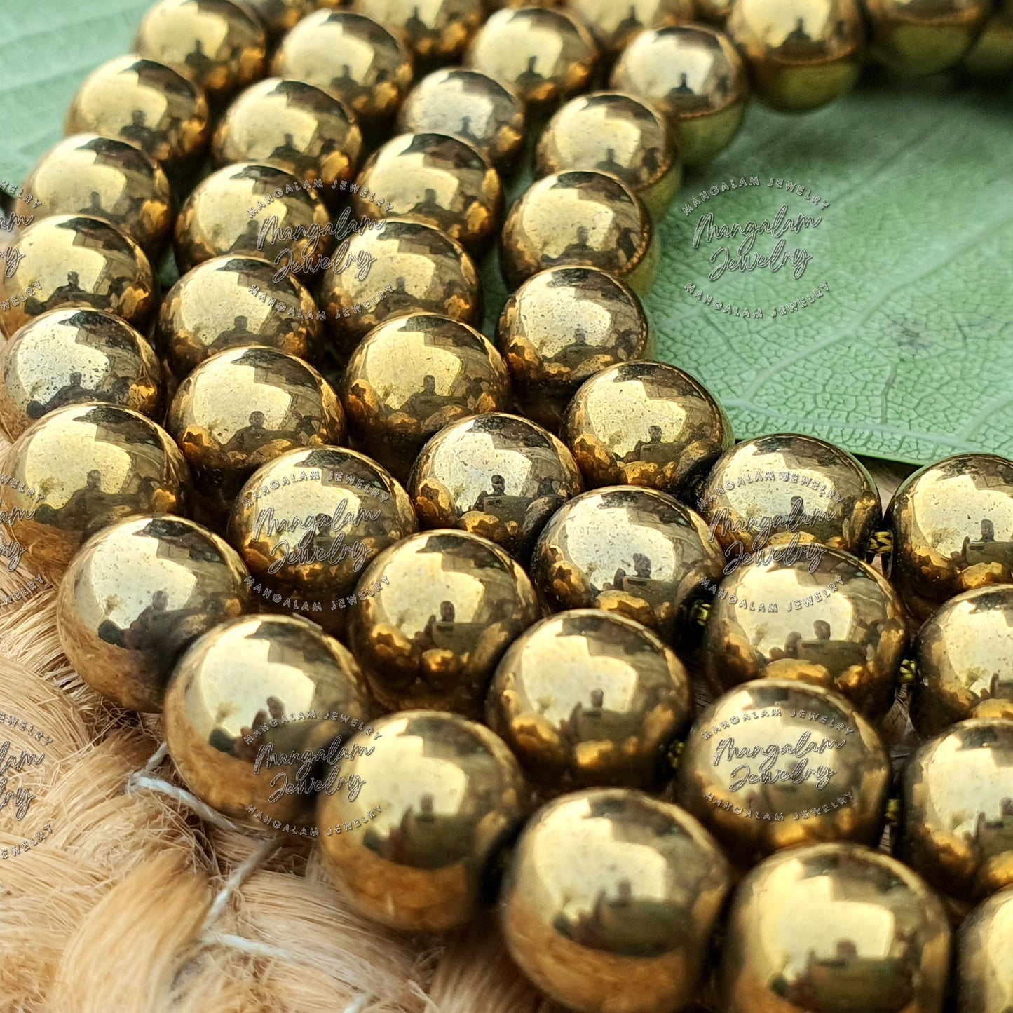 Golden Pyrite Tibetan Mala, Pyrite Mala, Healing Energy Stone Bracelet, Men & Women Meditation Mala