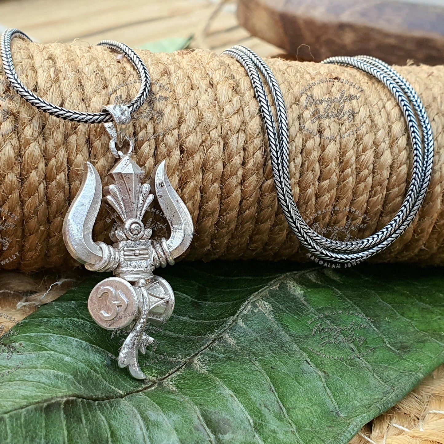 Silver Trishul Pendent , Shiva Trident Pendent, SIlver Trident Pendent , Lord Shiva Trishul