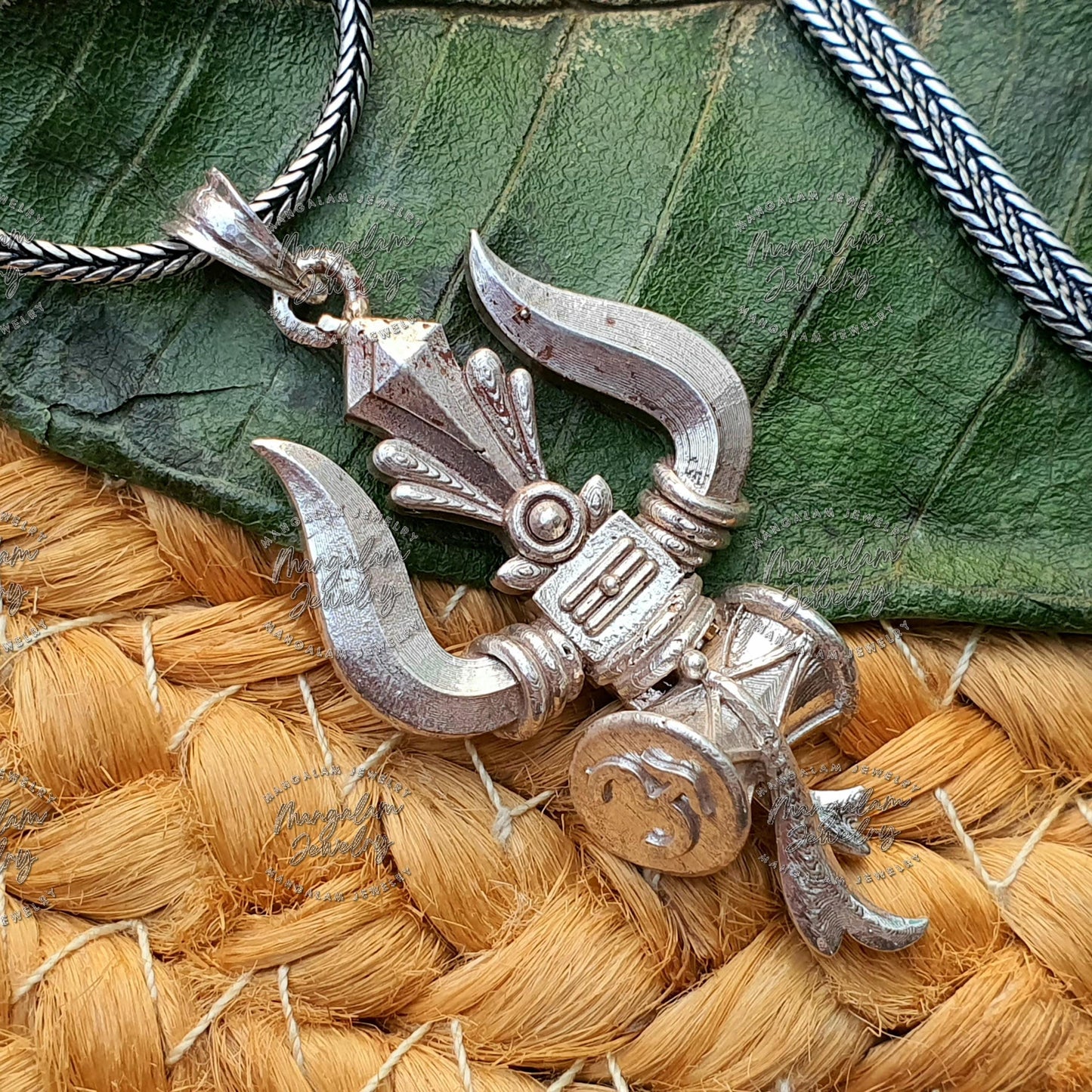 Silver Trishul Pendent , Shiva Trident Pendent, SIlver Trident Pendent , Lord Shiva Trishul