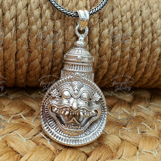 Yogananda Mukha  Narasimha Pendent Silver Narsimha Pendent God Narsimha Pendent