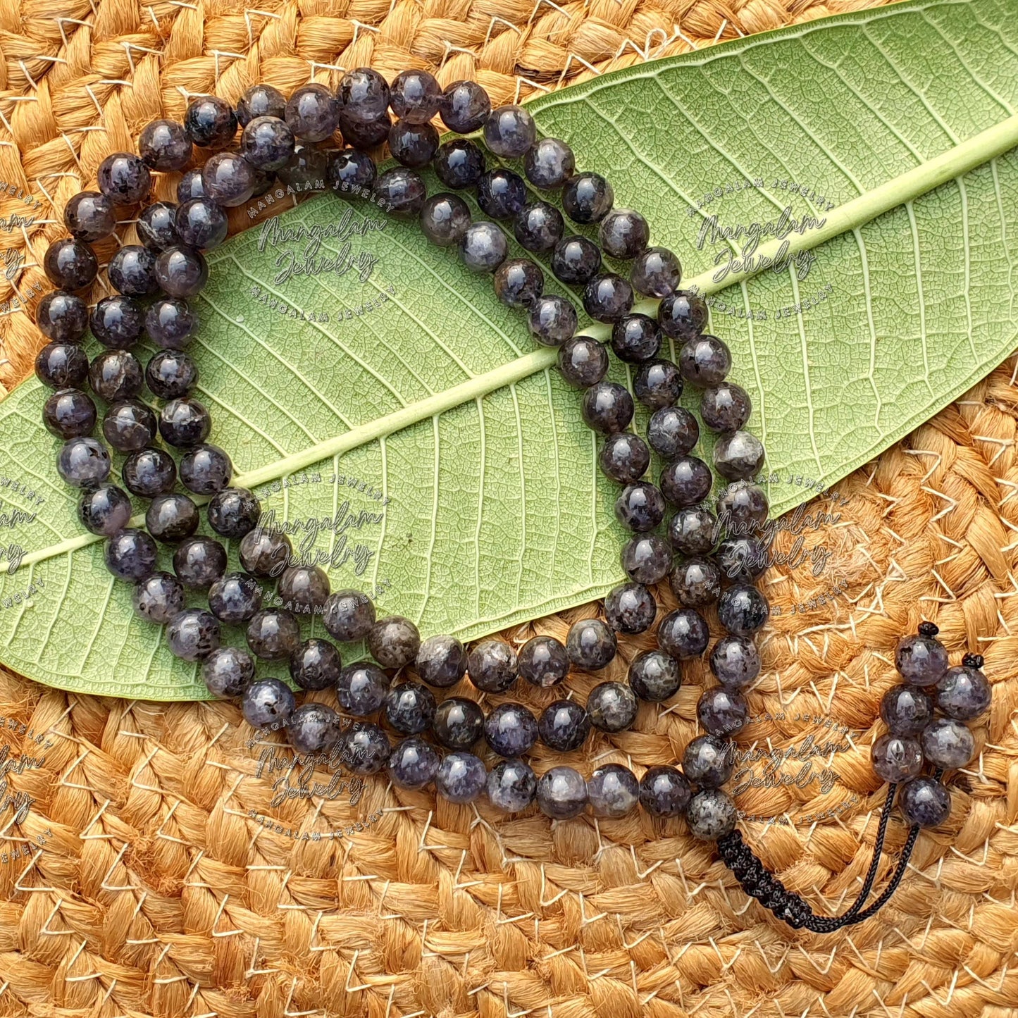 Lolite Necklace, Lolite Tibetan Necklace - Lolite Crystal Necklace - Yoga, Meditation & Balance, Healing Stone Necklace,