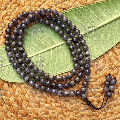 Lolite Necklace, Lolite Tibetan Necklace - Lolite Crystal Necklace - Yoga, Meditation & Balance, Healing Stone Necklace,