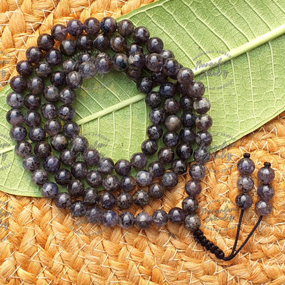 Lolite Necklace, Lolite Tibetan Necklace - Lolite Crystal Necklace - Yoga, Meditation & Balance, Healing Stone Necklace,