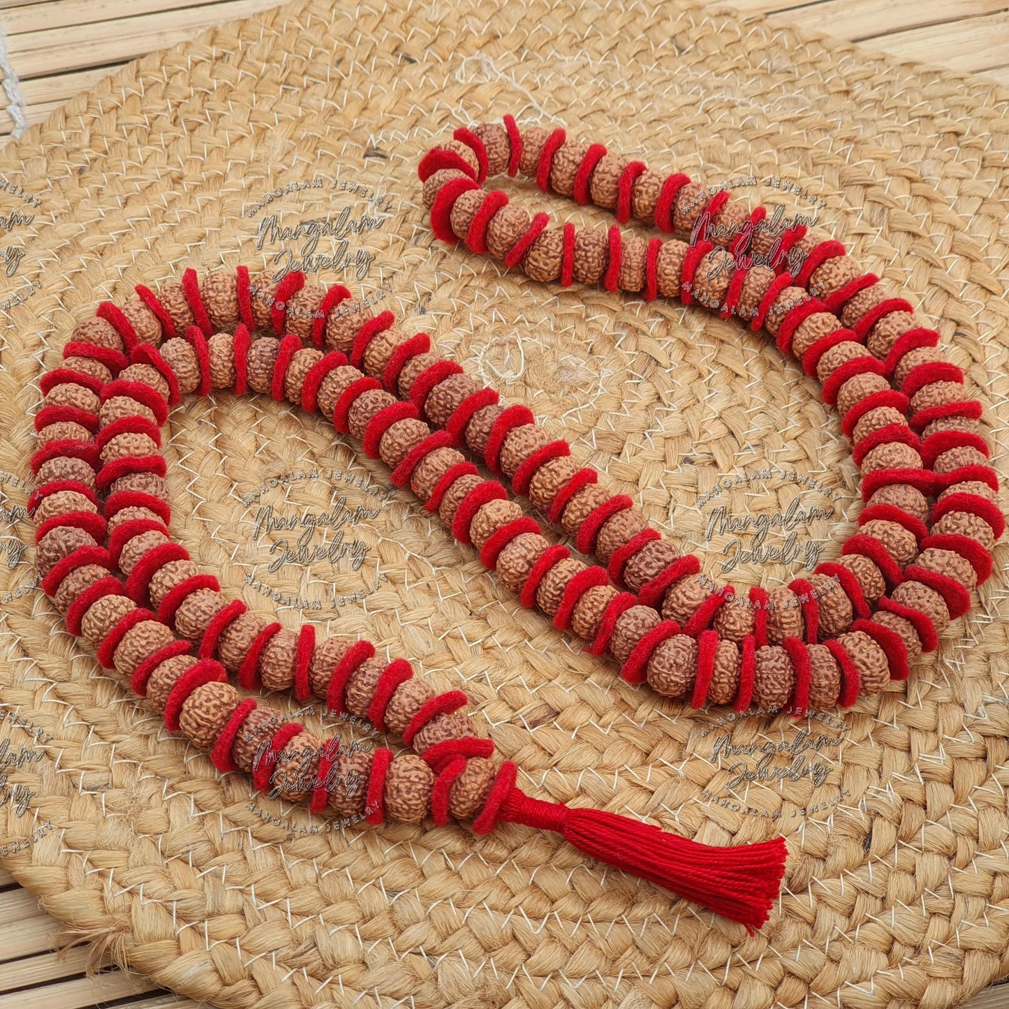 10 Mukhi Rudraksha Kantha 108 Beads Mala Necklace, Large Rudraksha Seed Beads, Rudraksha Kantha Mala, Seed Prayer Mala, Spiritual Gifts