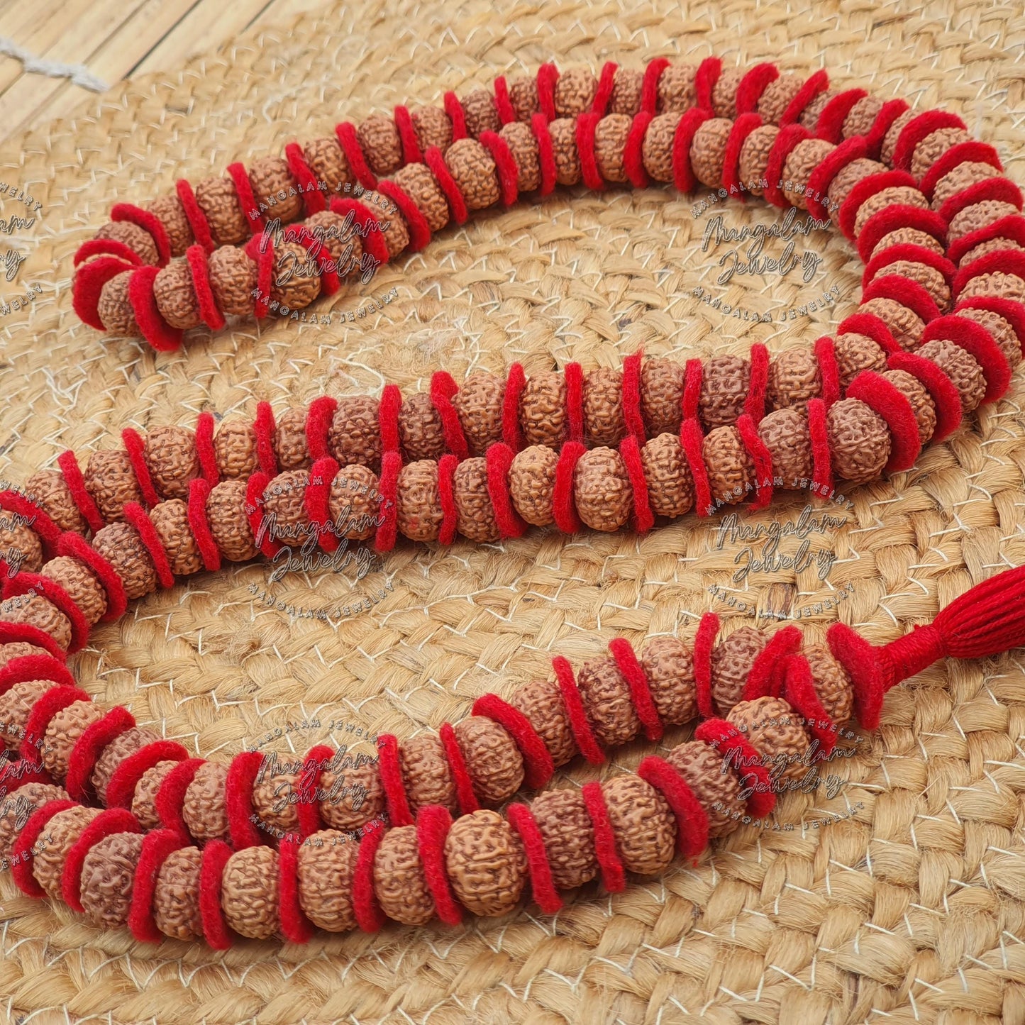 10 Mukhi Rudraksha Kantha 108 Beads Mala Necklace, Large Rudraksha Seed Beads, Rudraksha Kantha Mala, Seed Prayer Mala, Spiritual Gifts