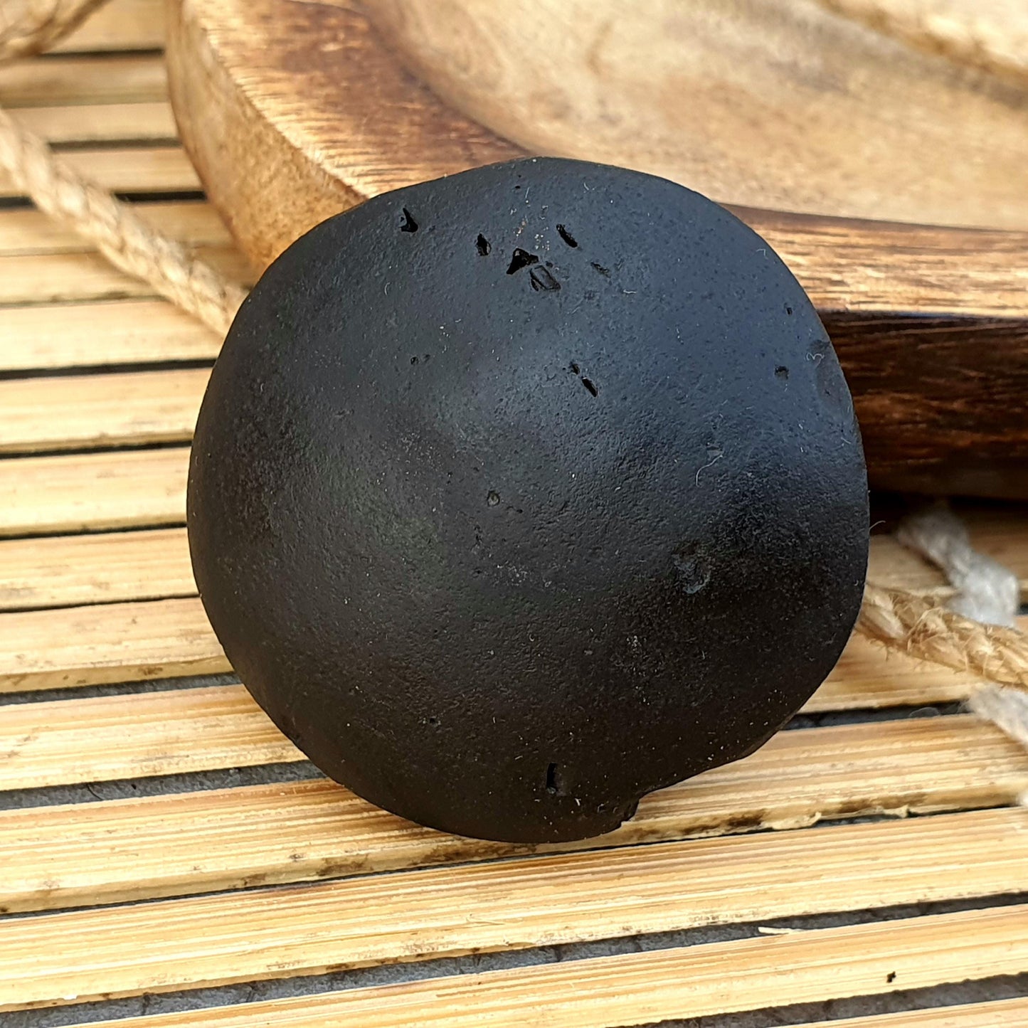 Extremely Rare Natural Golden Sudarshan Shaligram, Brown Sudarshan Shaligram Shila, Sudershan Shaligram Gandaki River Nepal