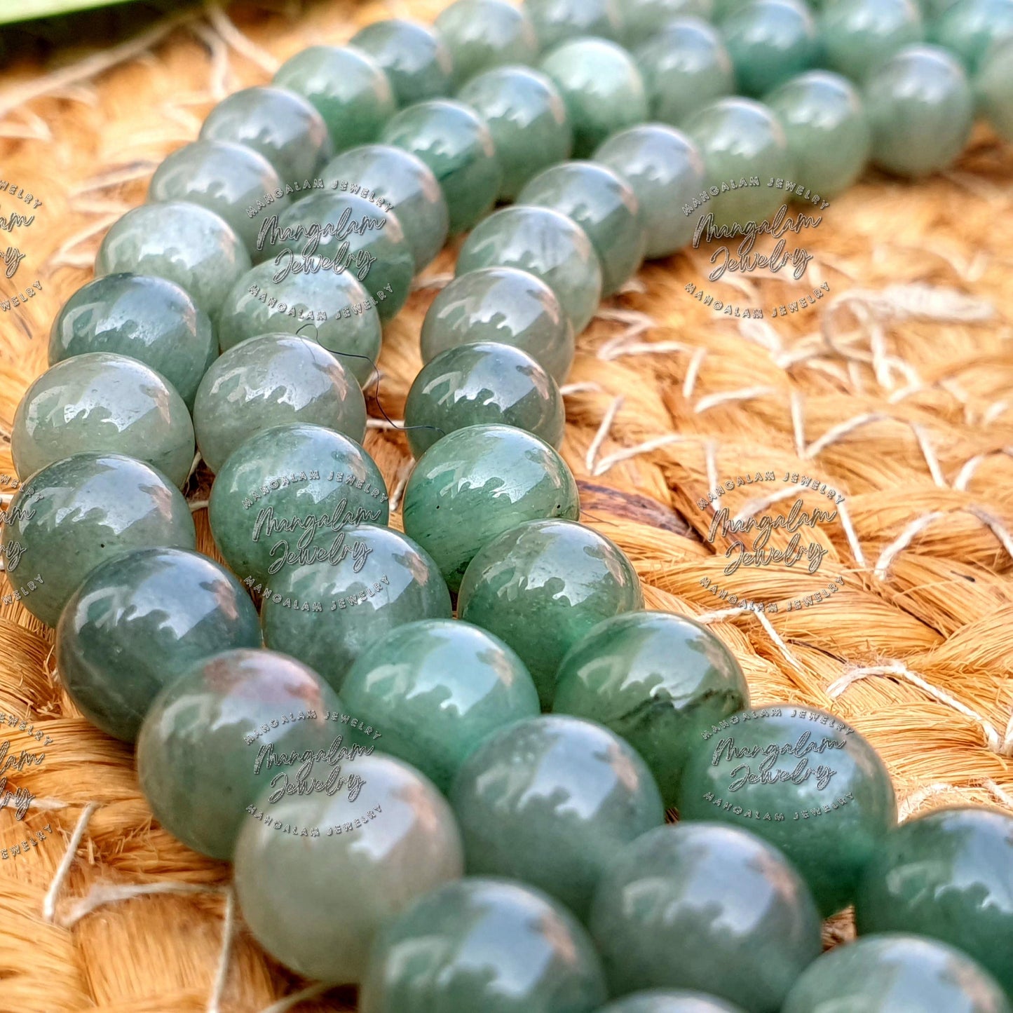 Abundance Mala, Green Aventurine Necklace, Green Aventurine Tibetan Mala, Gemstone Necklace, Statement Necklace