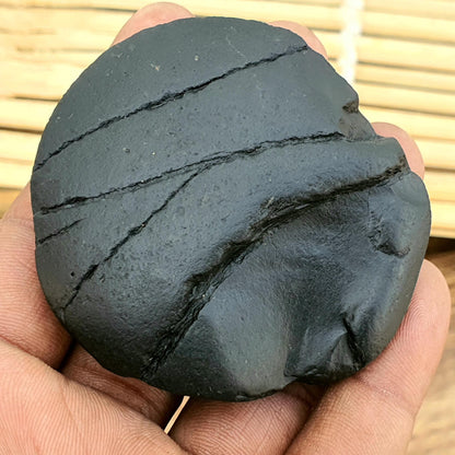 Rare Golden Sudershan Shaligram- Shaligram Stone, Ganddaki Shaligram, Shaligram Shila, Gift For Yoga Lover