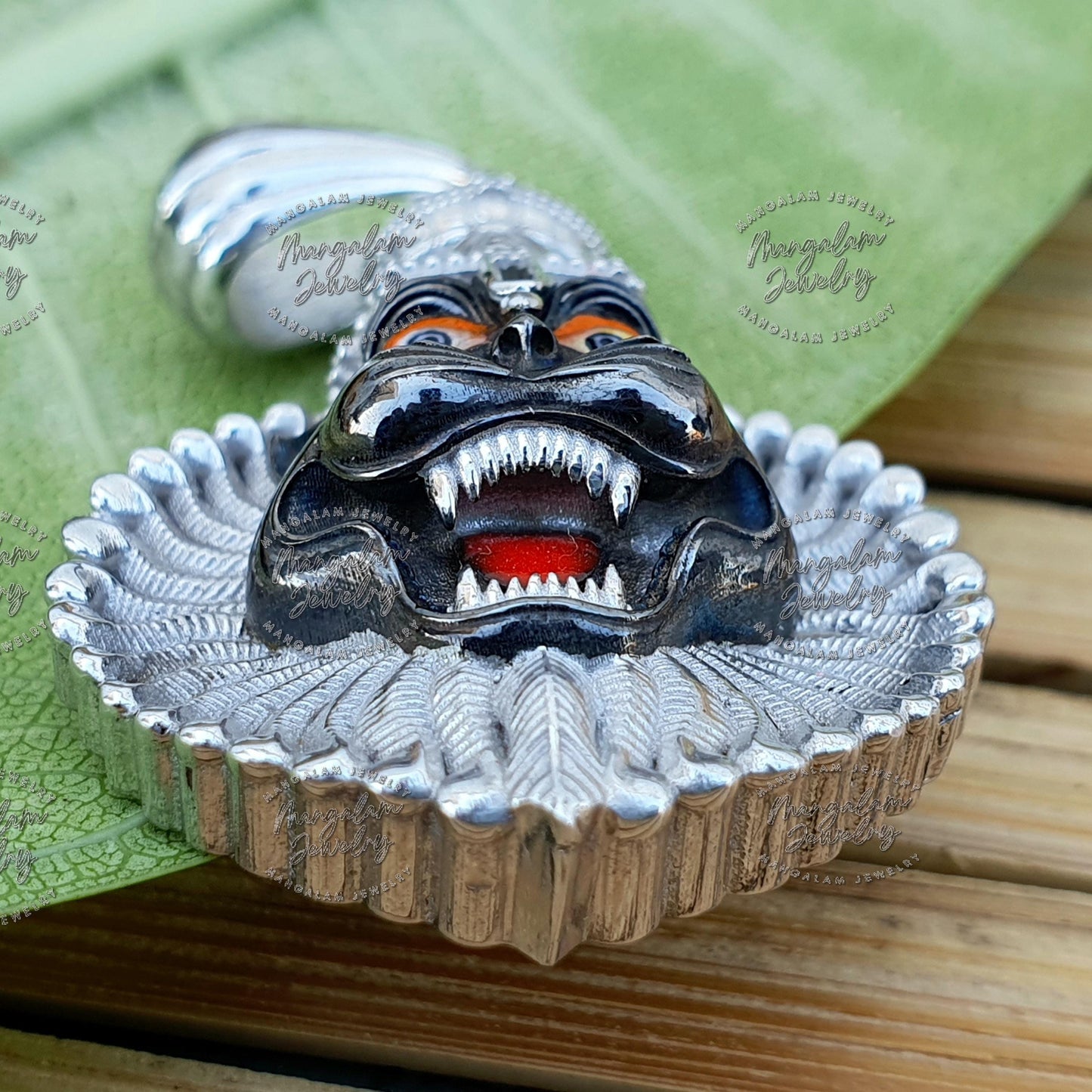 Mayapur Narasimha Pendent Silver Mayapur Narsimha Pendent God Narsimha Pendent